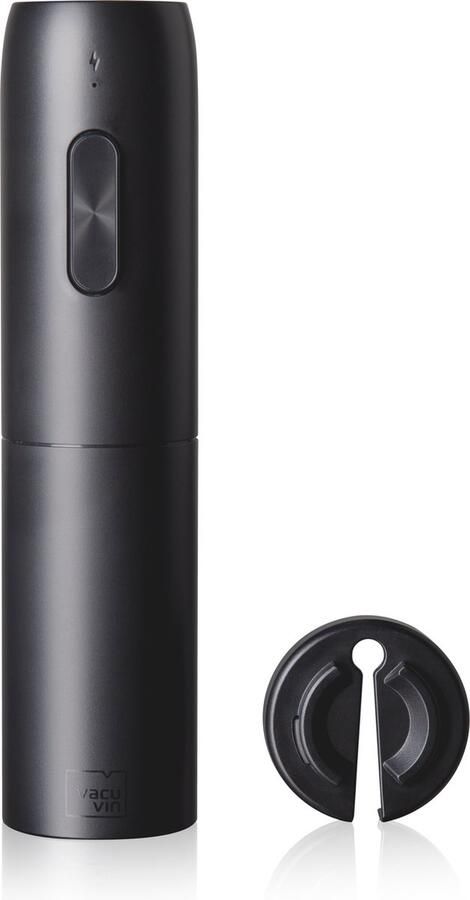 VacuVin Vacu Vin Electric Wine Opener Kurkentrekker Elektrisch Oplaadbaar Zwart