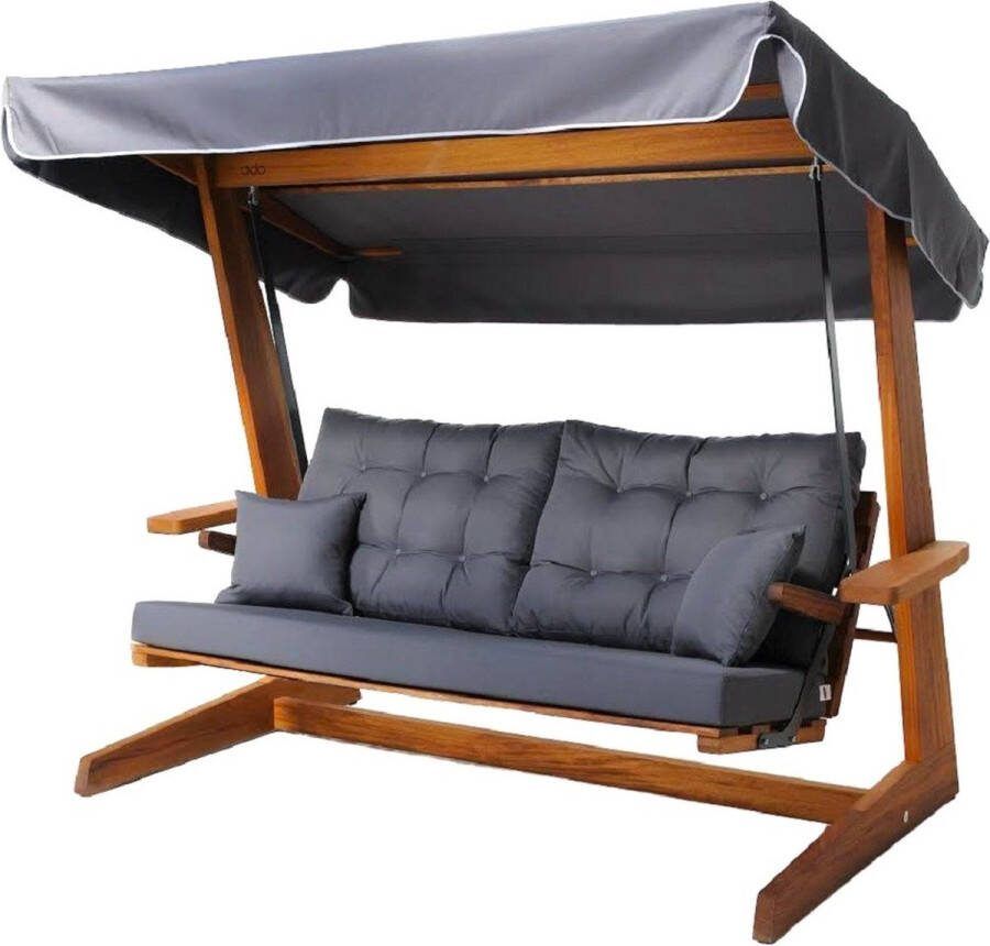 Vadi Concept Sia 2400 Antraciet Luxe Schommelbank ( iroko hout )