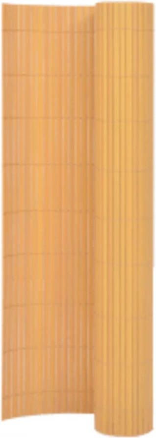 Vaello tuinafscheiding dubbelzijdig PVC weerbestendig flexibel duurzaam geel 110 x 300 cm