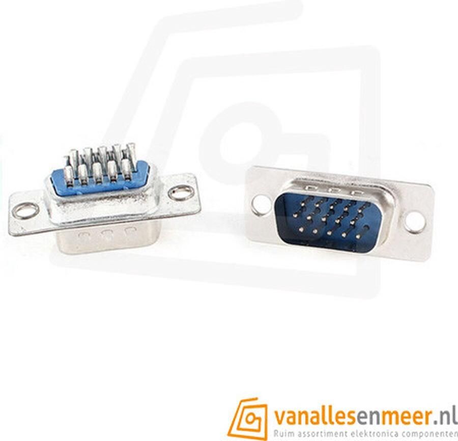 VAEM DB15 VGA connector Male connector 3-rijen