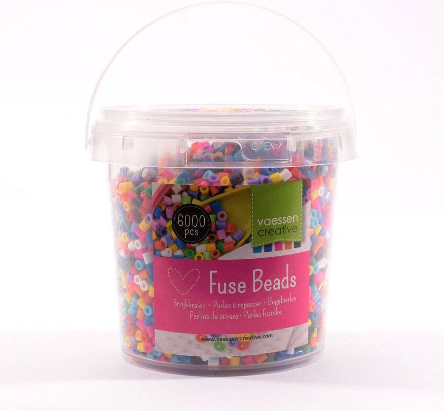 Vaessen Creative Strijkkralen – Primair – 6000 stuks