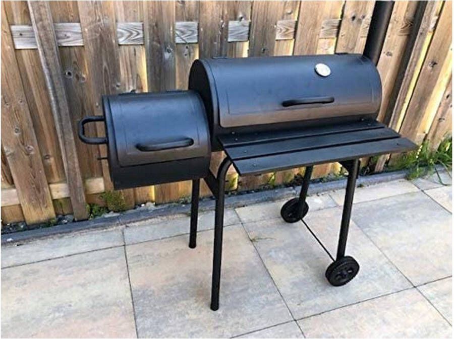 VAGGAN Bbq Houtskoolbarbecue Zwart Metaal 121x122x55cm