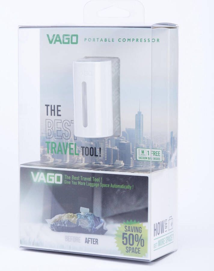 VAGO portable compressor starter set Wit