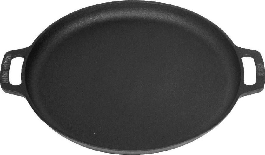 Valhal Outdoor Skillet Plancha Koekenpan gietijzer diameter 35cm twee handvatten VH35F