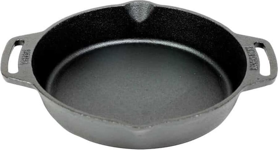 Valhal Outdoor Skillet Koekenpan met 2 handvatten gietijzer diameter 30cm VH30H