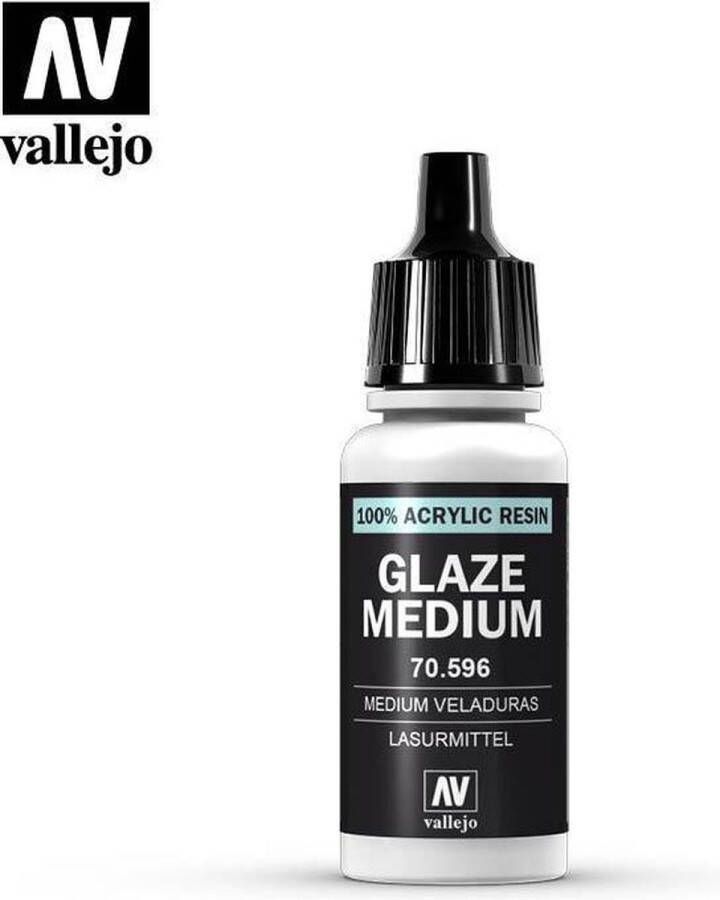 Vallejo 70596 Glaze Medium Acryl (17 ml) Verdunner
