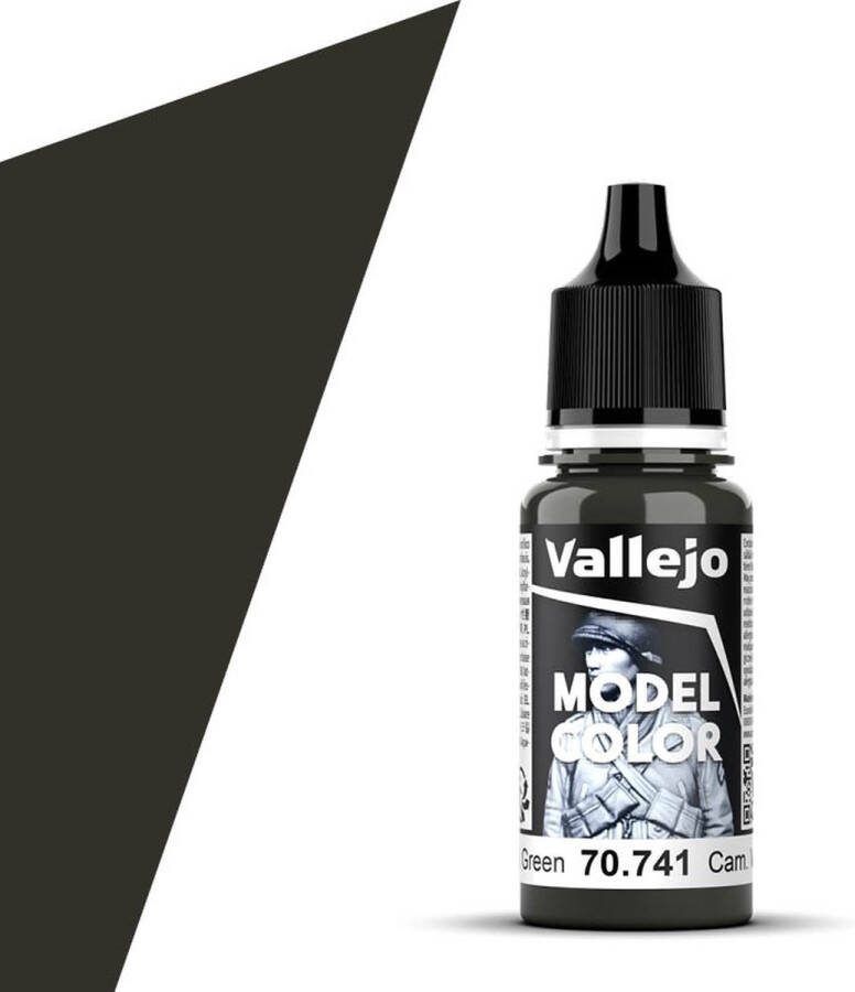 Vallejo 70741 Model Color Cam. Black Green Acryl 18ml Verf flesje