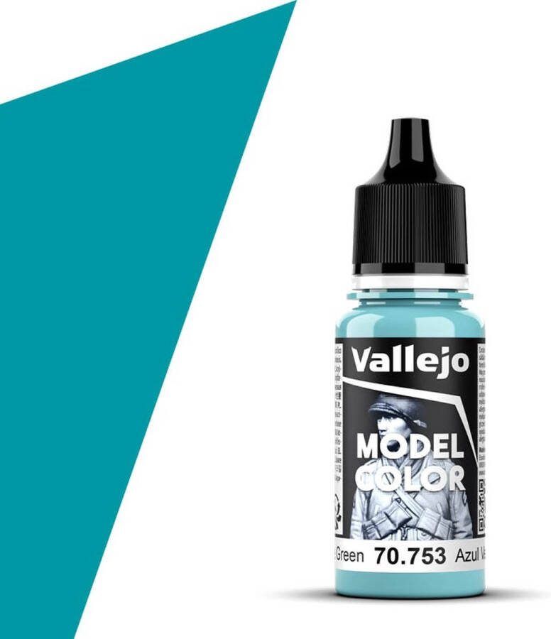 Vallejo 70753 Model Color Light Blue Green Acryl 18ml Verf flesje