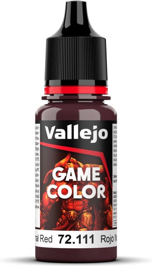 Vallejo 72111 Game Color Nocturnal Red Acryl 18ml Verf flesje
