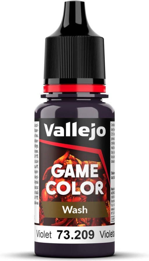 Vallejo 73209 Game Color Wash Violet Acryl 18ml Verf flesje