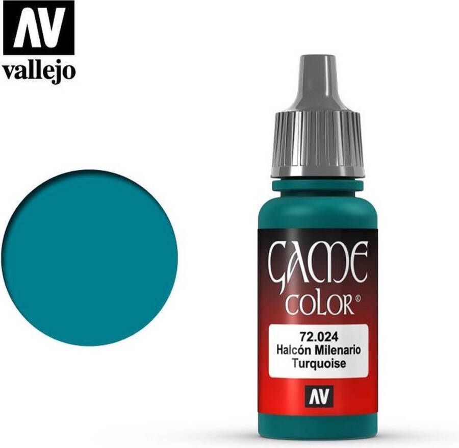 Vallejo 72024 Game Color Turquoise Acryl 18ml Verf flesje