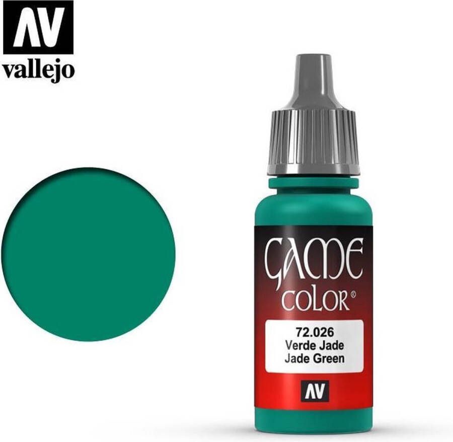 Vallejo 72026 Game Color Jade Green Acryl 18ml Verf flesje
