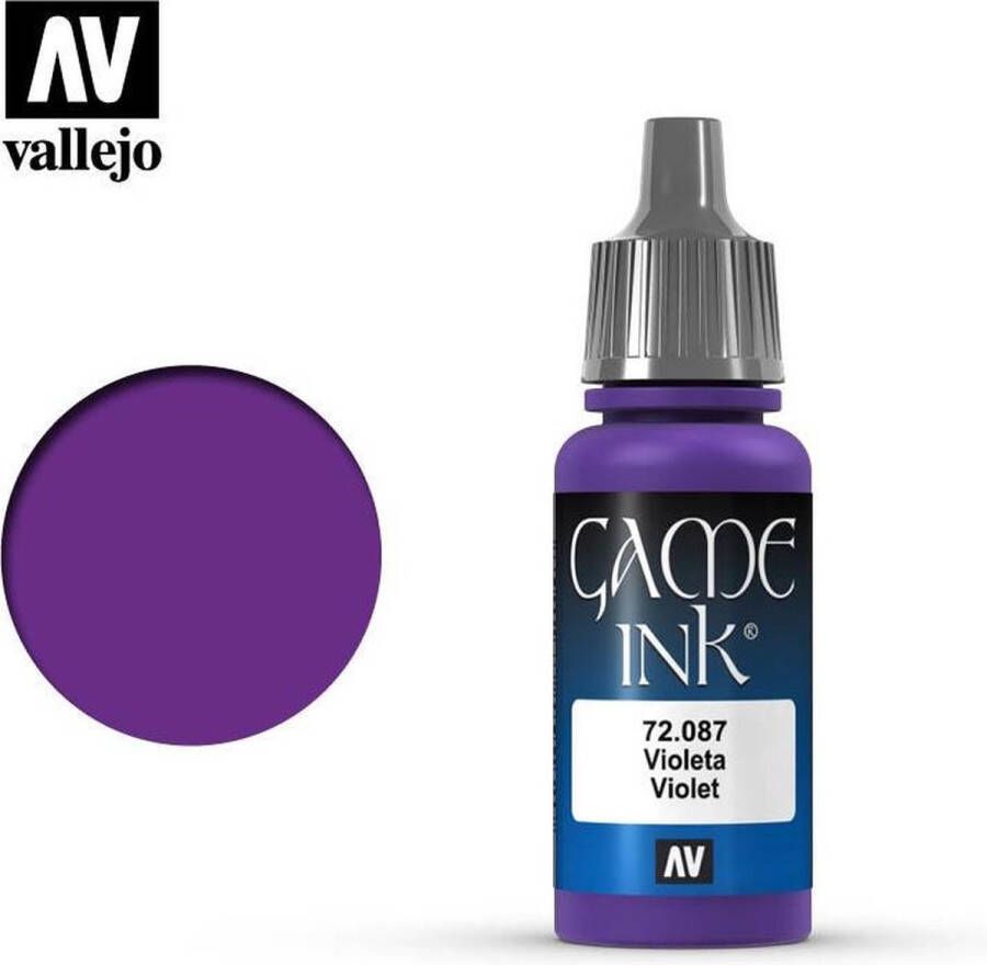Vallejo 72087 Game Color Violet Ink Acryl 18ml Verf flesje
