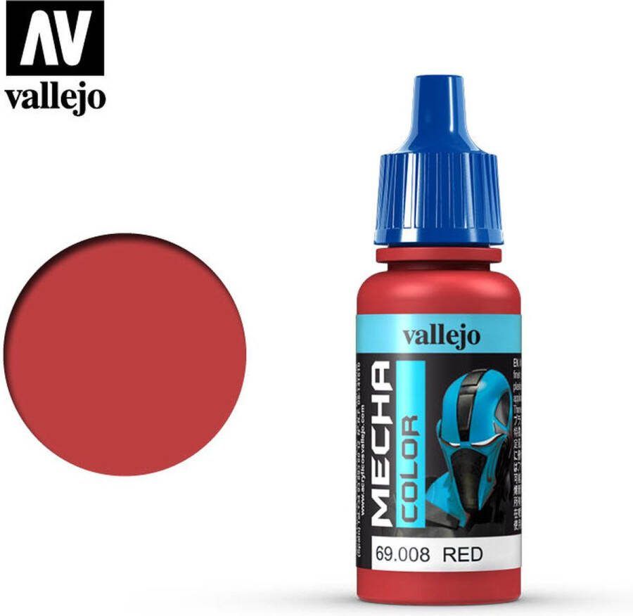 Vallejo GUNDAM Verf MECHA Kleurnummer 69008 Red