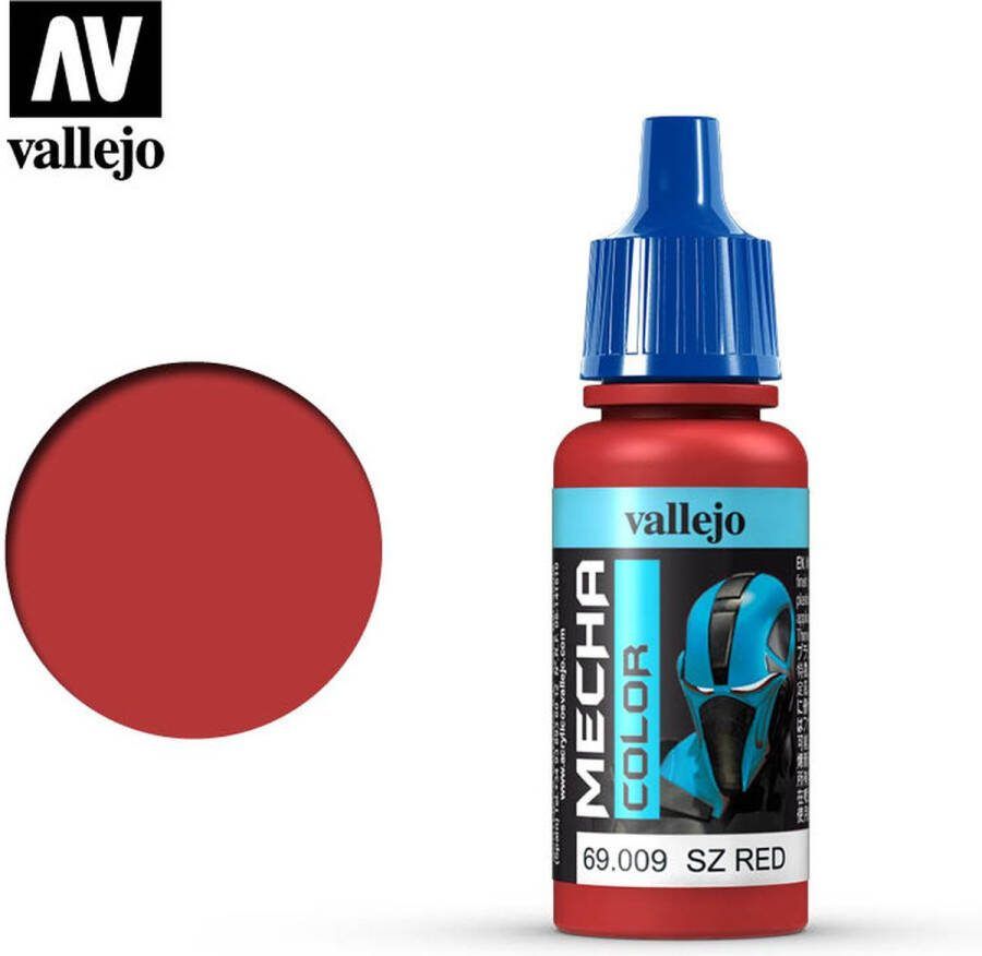 Vallejo GUNDAM Verf MECHA Kleurnummer 69009 SZ Red