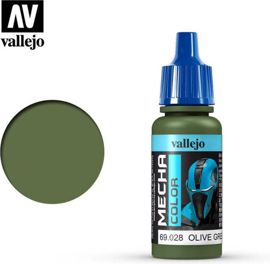 Vallejo GUNDAM Verf MECHA Kleurnummer 69028 Olive Green