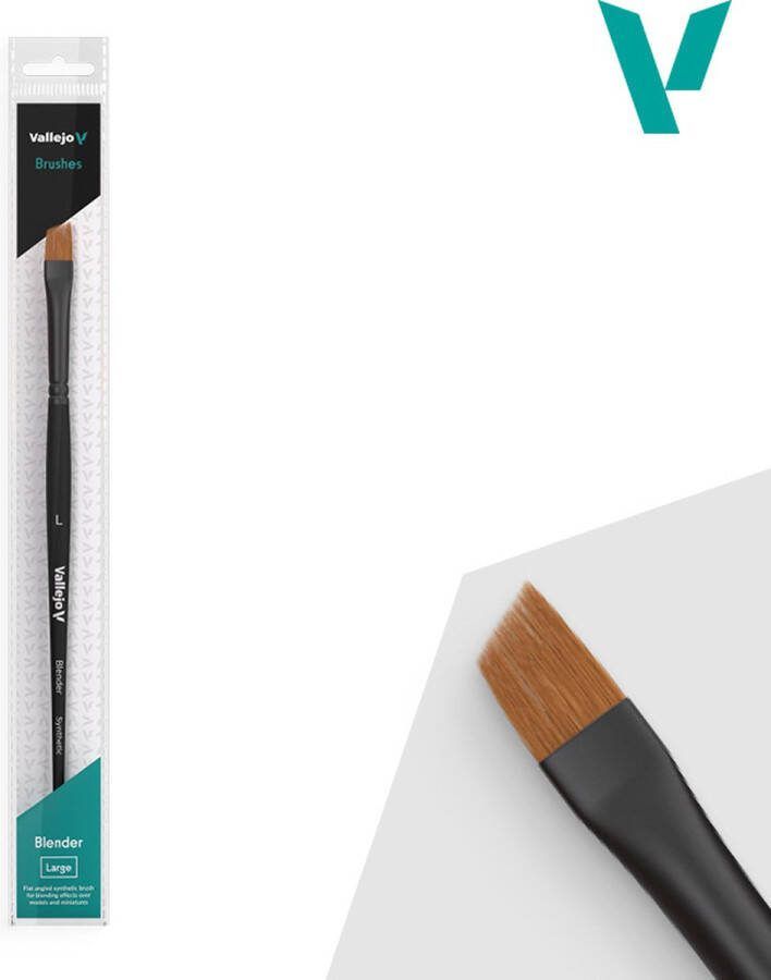 Vallejo VALB05003 Platte Schuine Synthetische Penseel Groot Pense(e)l(en)