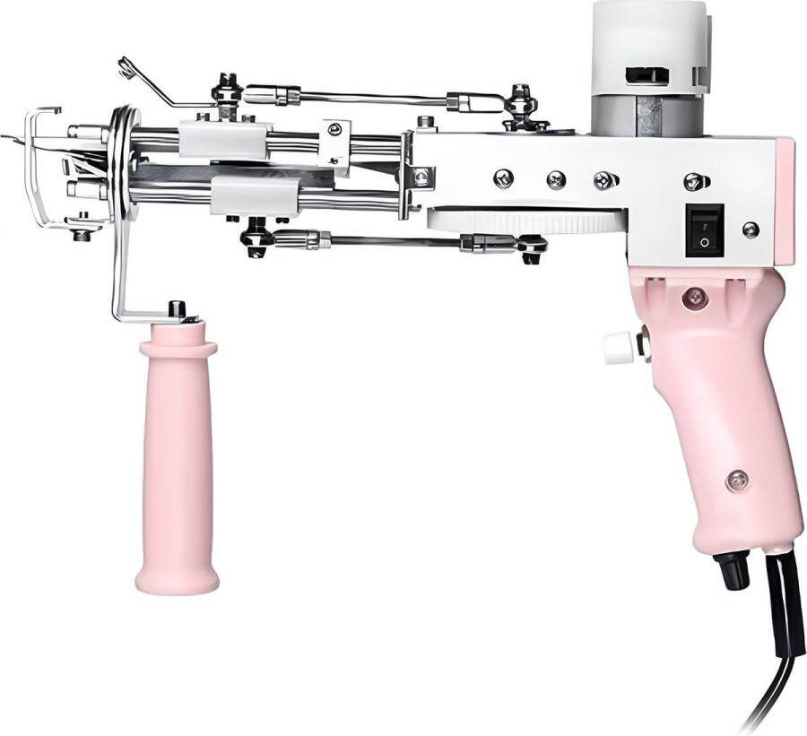 Valuxe Tufting Gun AK-BASIC 2-in-1 Cut & Loop Pile Tuftgun Tuftpistool voor Rug Tufting Tuften Starter Kit met Machine Tools Licht Roze