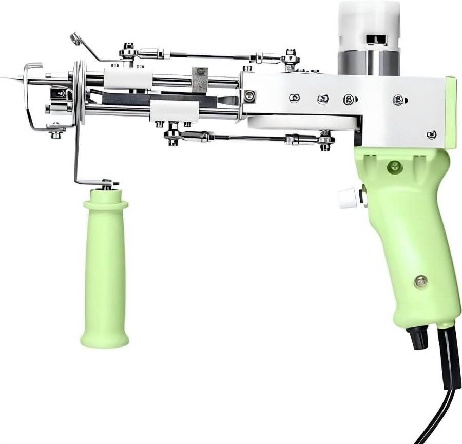 Valuxe Tufting Gun Tuftpistool voor Rug Tufting AK-BASIC 2-in-1 Cut & Loop Pile Tuftgun Tuften Starter Kit met Machine Tools Licht Groen
