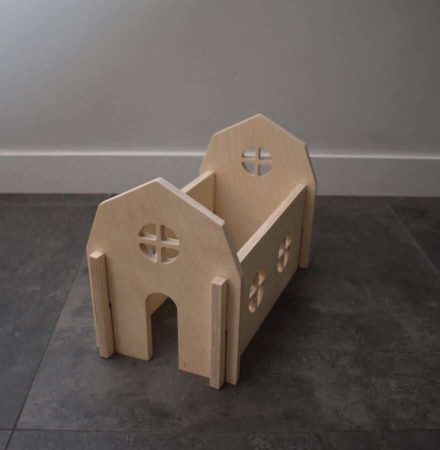 Van Aaken Design Speelhuisjes Houten speelhuisje Set met Frans dak Berken Multiplex