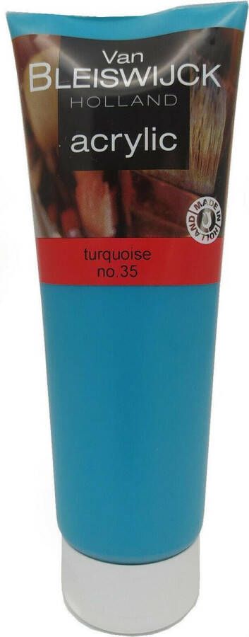 Van Bleiswijck Acrylverf Turquoise Tube 250 ml