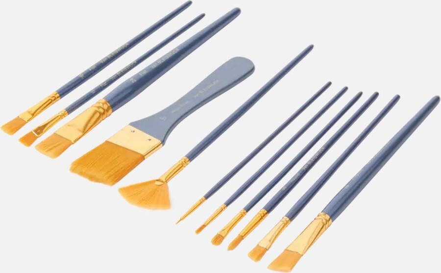 Van Bleiswijck penselenset 20-delig Olieverf Waterverf Acrylverf 20 verschillende maten penselen Schilderen Hobby
