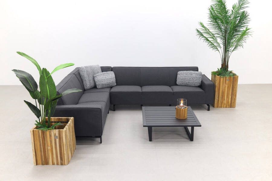 Van der Garde Tuinmeubelen VDG Boavista|Cuba Sunbrella loungeset Sooty 4-delig links