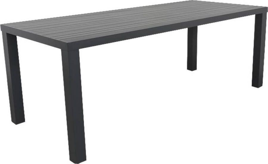 Van der Garde Tuinmeubelen Vdg Lena Tuintafel Antraciet 210 X 90 Cm.