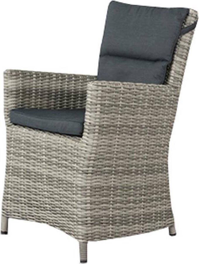 Van der Garde Tuinmeubelen Vdg Mante Wicker Tuinstoel Paloma Grijs