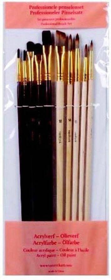 Van Eyck 2x 10 delige Penselenset van 2 sets