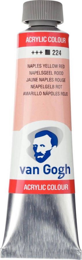 Van Gogh Acrylverf 224 Napelsgeel Rood 40 ml