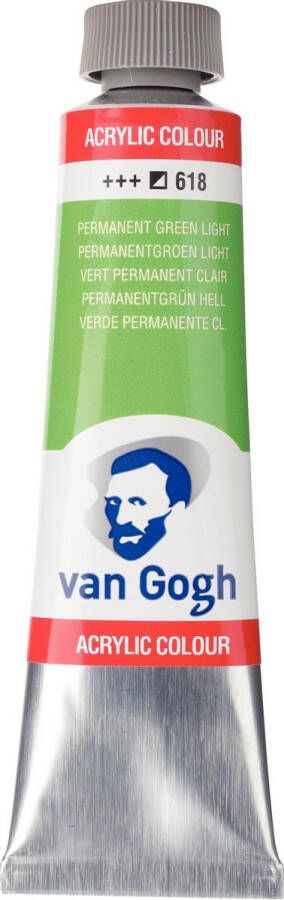 Van Gogh Acrylverf 618 Permanentgroen Licht 40 ml