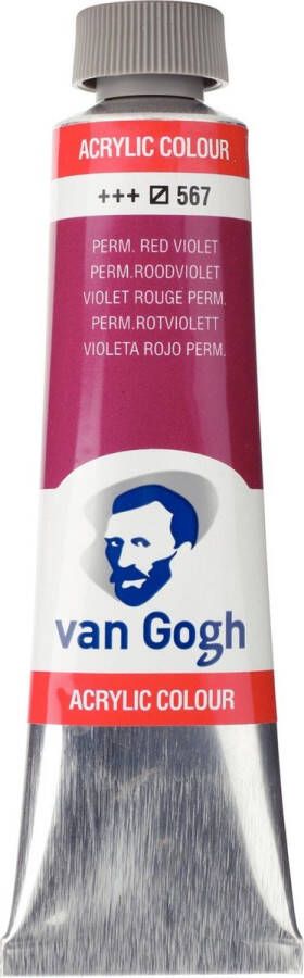 Van Gogh Acrylverf 567 Permanent Roodviolet 40 ml
