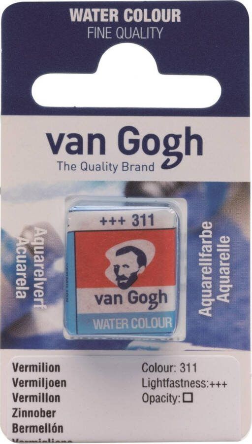 Van Gogh Aquarelverf half napje Vermiljoen 311