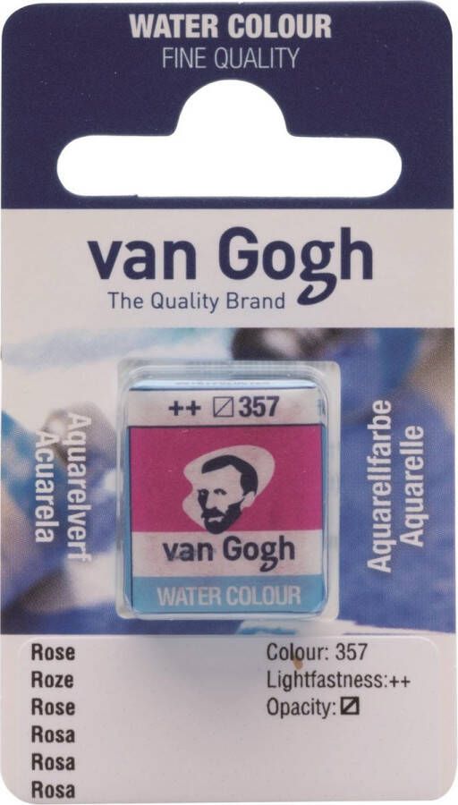 Van Gogh water colour napje Rose (357)