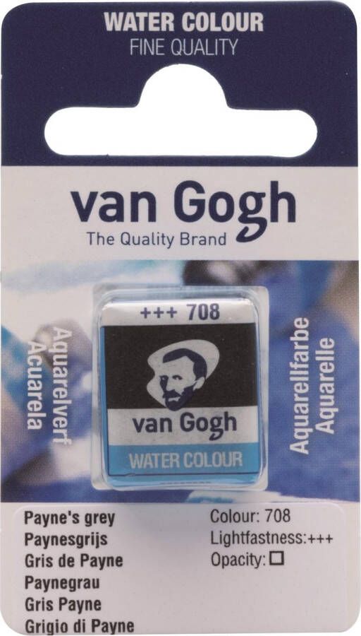 Van Gogh water colour napje Payne's Grey (708)