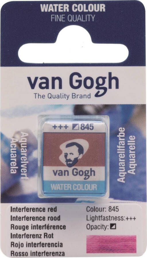 Van Gogh Aquarelverf 845 Interference Rood Napje