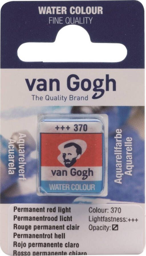 Van Gogh Aquarelverf 370 Permanentrood Licht- Napje