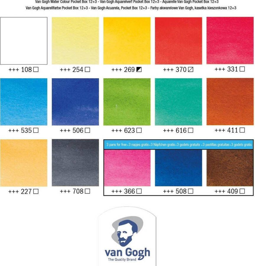 Van Gogh Aquarelverf Pocketbox