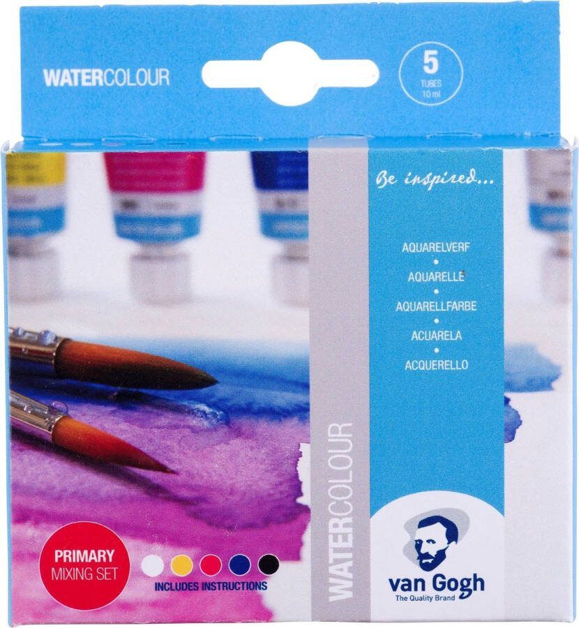 Van Gogh Aquarelverf primaire mengset 5 x 10 ml tubes