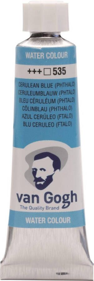 Van Gogh Aquarelverf Tube 10 ml 535 Ceryleumblauw Phtalo