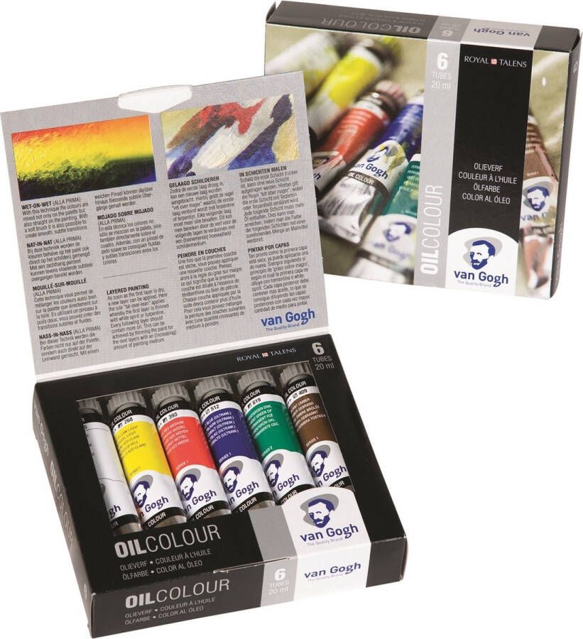 Van Gogh Oil Colour set 6 kleuren 20 ml olieverf