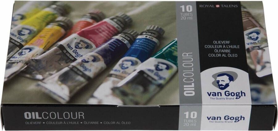 Van Gogh Olieverf basisset met 10 kleuren in tubes van 20 ml (02820410)