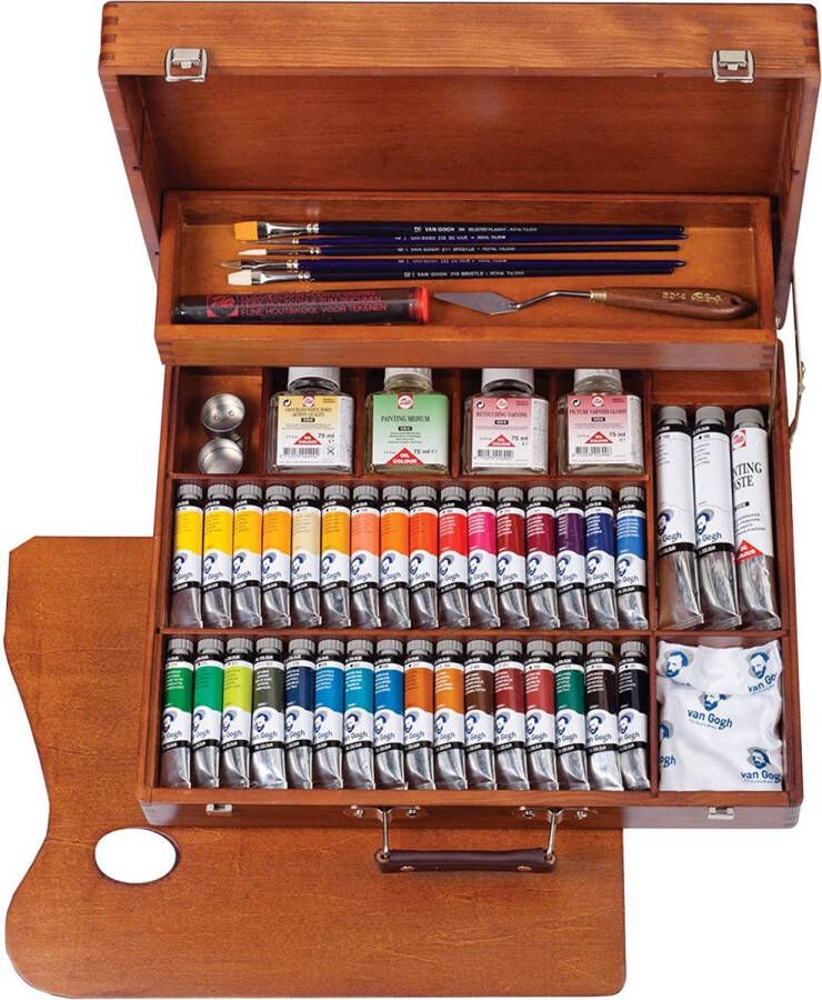 Van Gogh olieverf kist 34 tubes met accessoires Superior