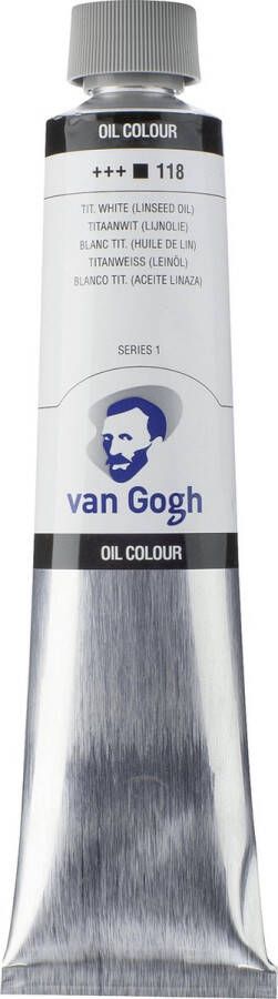 Van Gogh Olieverf tube 200mL 118 Titaanwit (lijnolie)