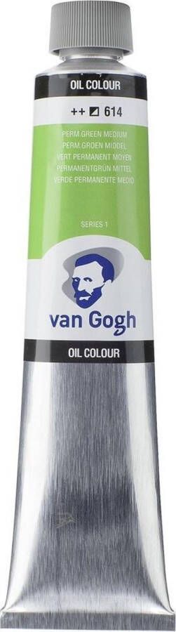 Van Gogh Olieverf tube 200mL 614 Permanentgroen middel