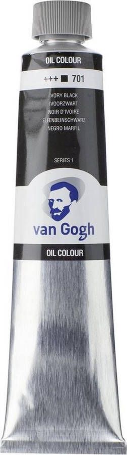 Van Gogh Olieverf tube 200mL 701 Ivoorzwart