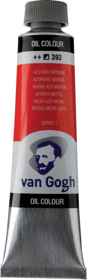 Van Gogh Olieverf Tube 40 ml 393 Azorood Middel