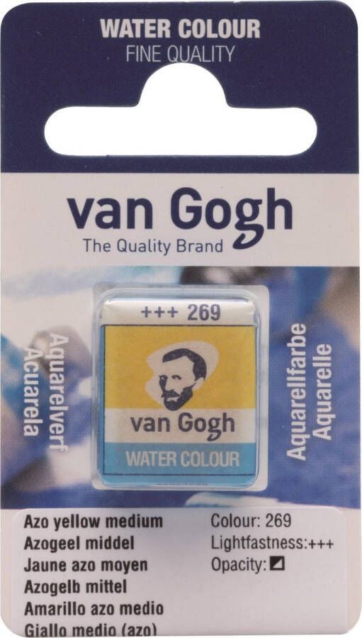 Van Gogh water colour napje Azo Yellow Medium (269)