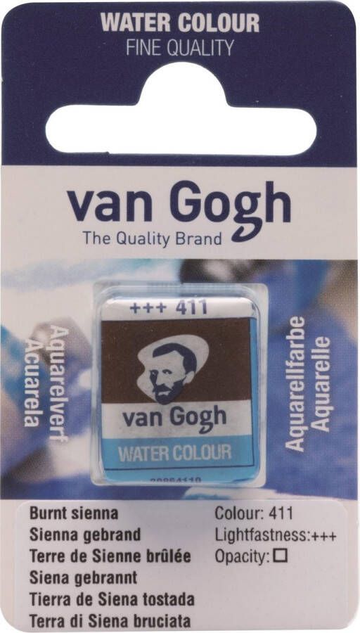 Van Gogh water colour napje Burnt Sienna (411)